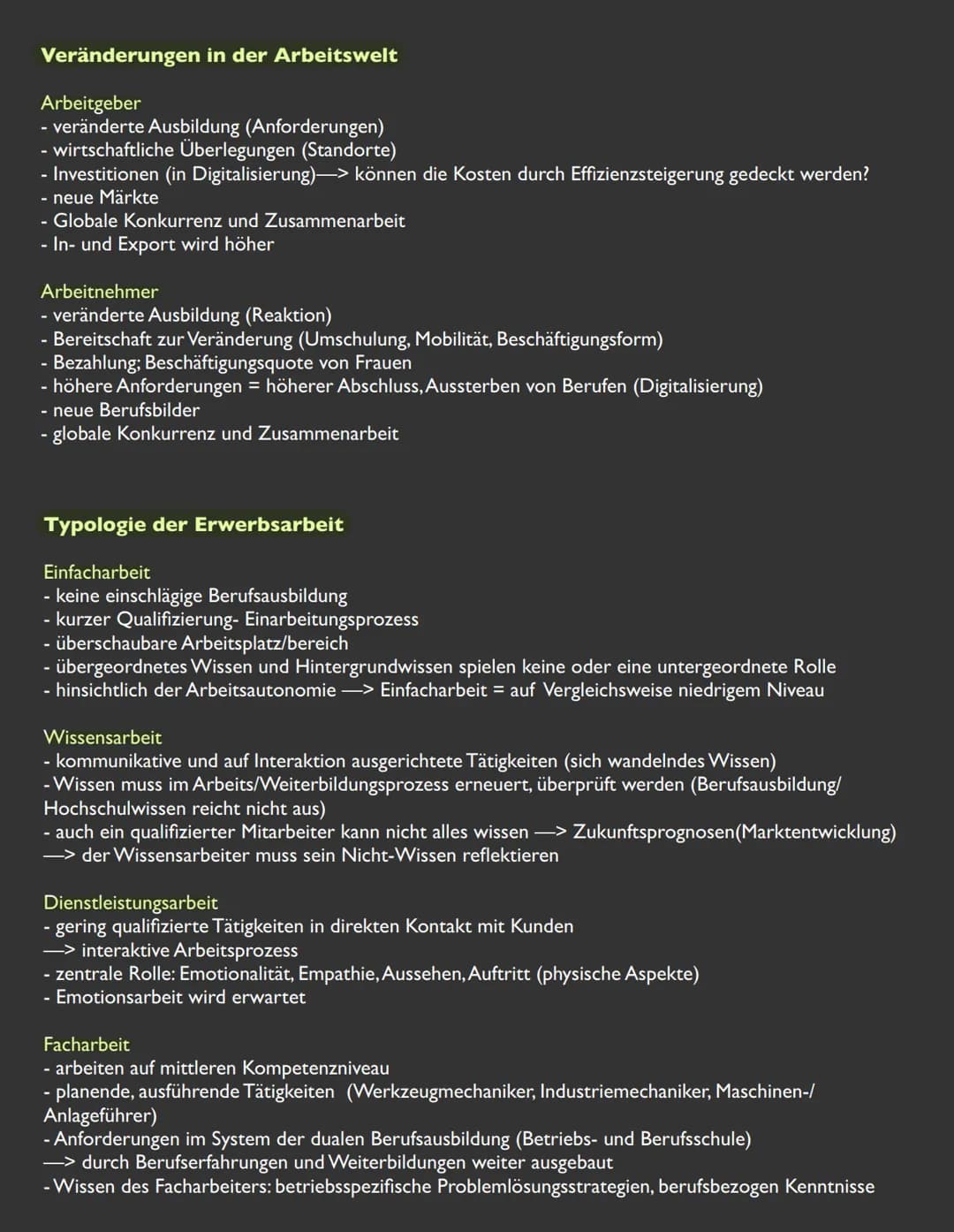 Die Drei-Sektoren-Hypothese
Dominierender
Wirtschaftssektor
Wichtigste
Berufsgruppen
Grundlagen der
Technologie
Charakter von
Arbeit
(Ideell