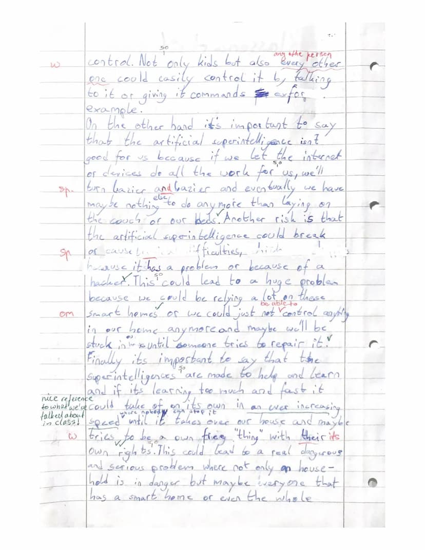 Englisch 10b-
1 Artificial intelligence and you
Final Mark:
a.
6
Klassenarbeit Nr. 2
Write an argumentative essay and discuss ...
You choose