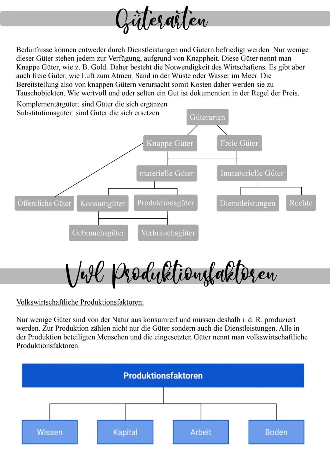 Notwendigkeit des Wirtschaftens
Ausgangspunkt des Wirtschaftens sind die unbegrenzten Wünsche der Menschen. Diese Mangel
gegenüber bestimmte