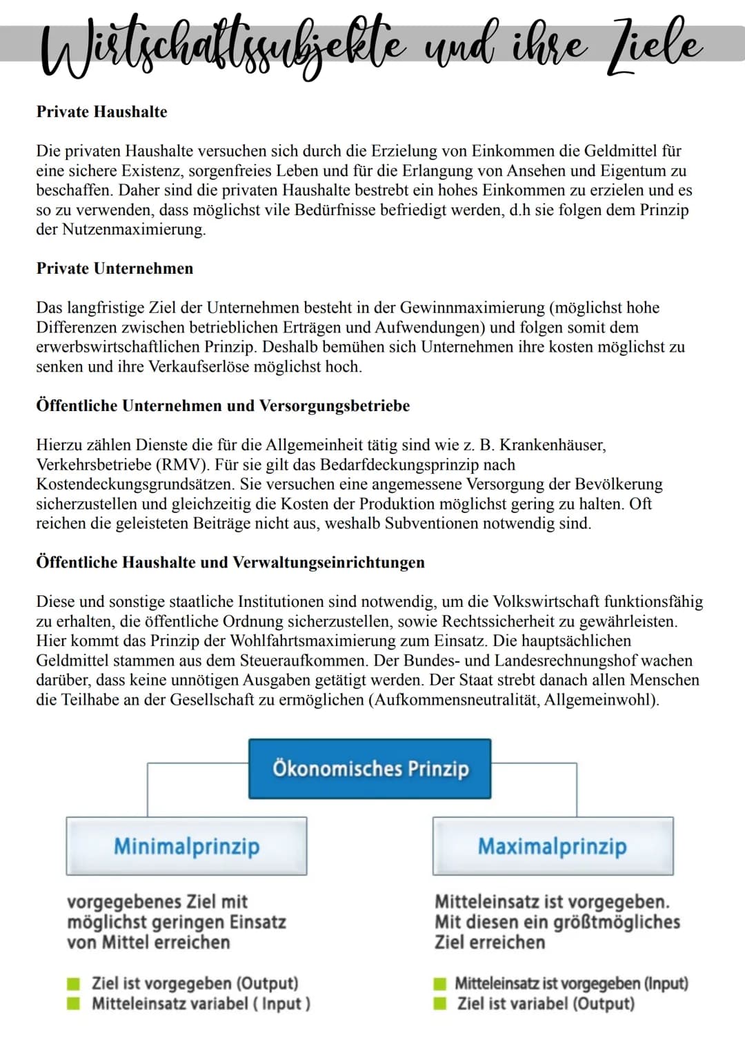 Notwendigkeit des Wirtschaftens
Ausgangspunkt des Wirtschaftens sind die unbegrenzten Wünsche der Menschen. Diese Mangel
gegenüber bestimmte