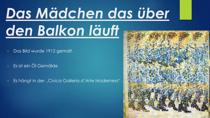 Giacomo Balla
Von Angelina Gerstel Inhaltsverzeichnis
1. Überschrift
2. Inhaltsverzeichnis
3. Lebenslauf
4. Giacomo Ballas Malstil
5. Das Mä