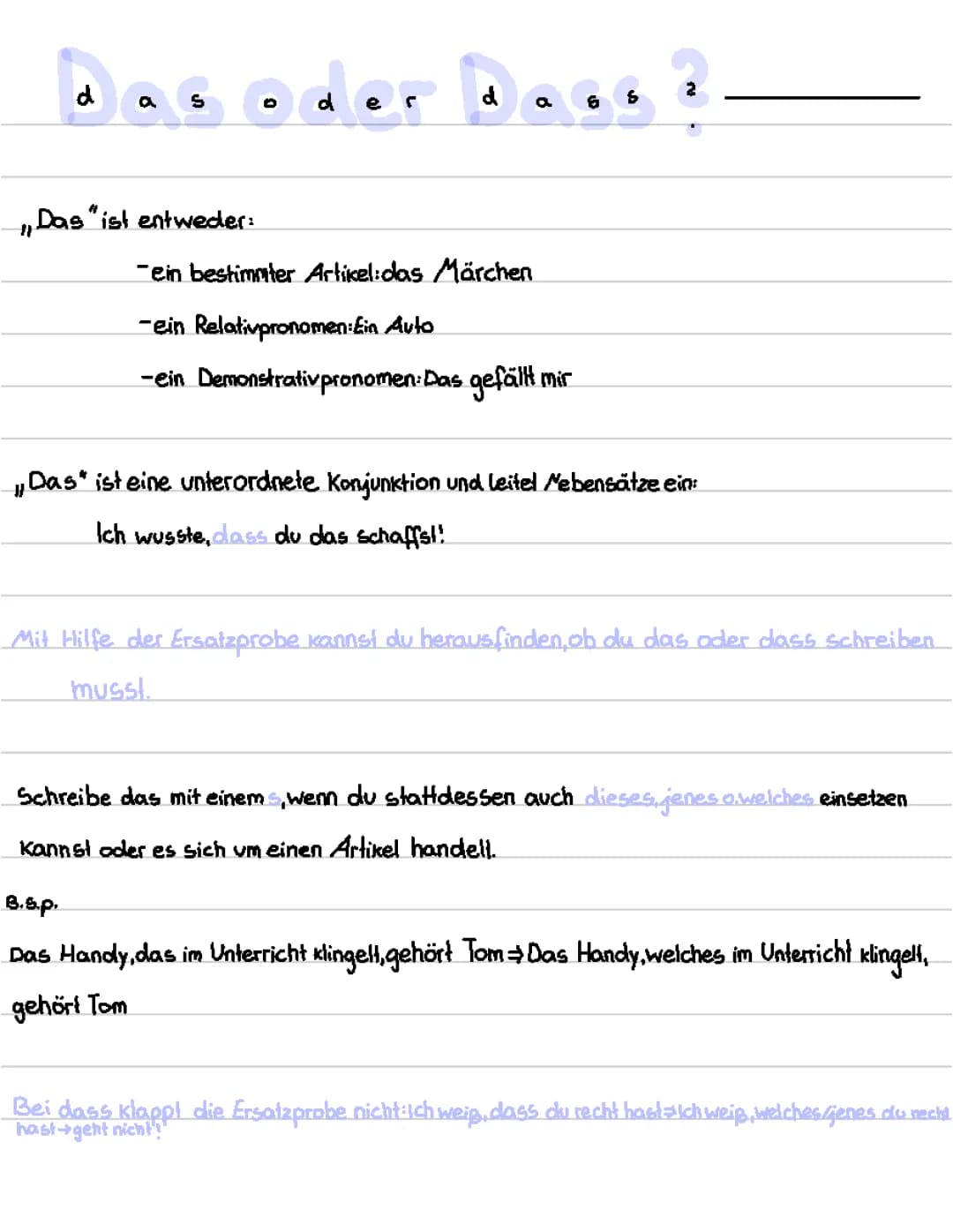 Das oder dass?