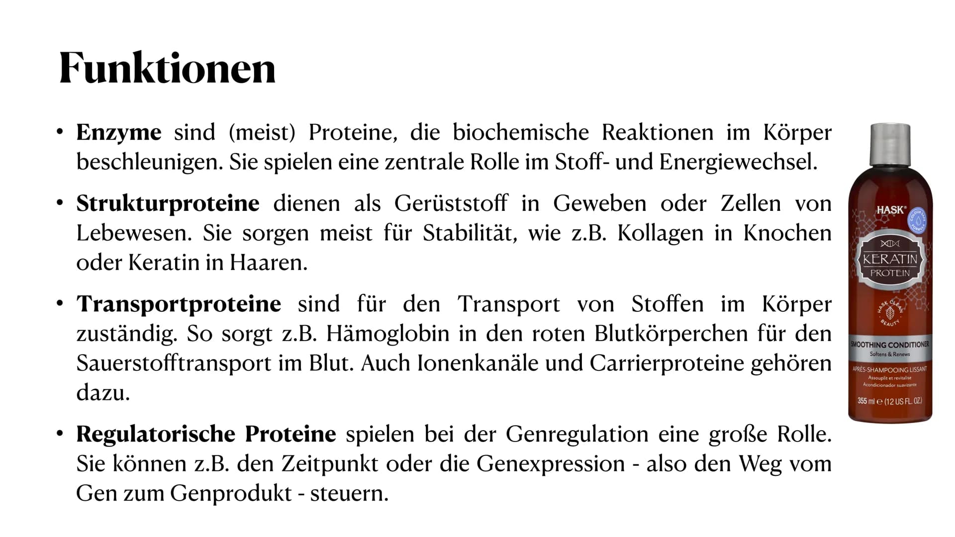 PROTEINE
VON MELEK KAPLAN Proteinen
Wichtige Moleküle im Körper von Lebewesen
Proteine (Eiweiße) sind Makromoleküle. Man versteht darunter g