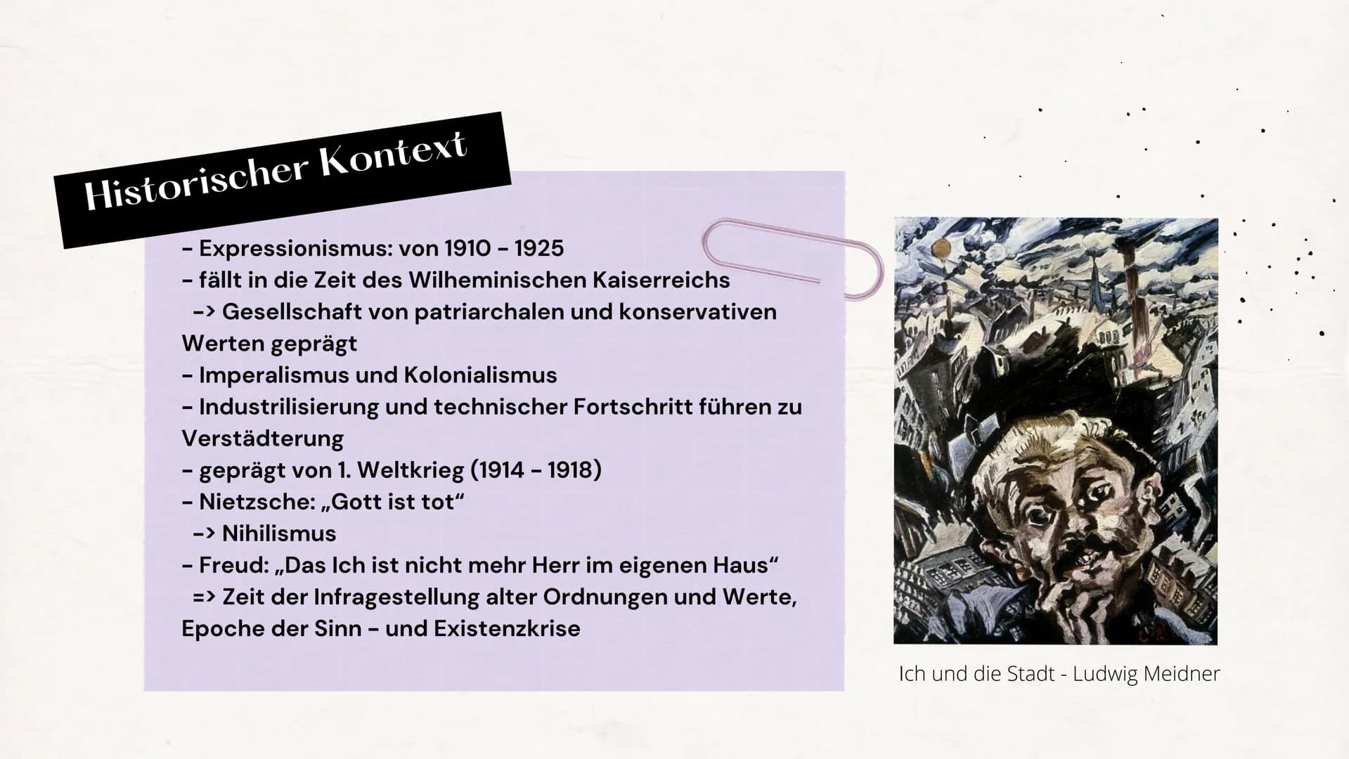 Großstadtlyrik Gedichte für die Klassen 8 bis 10: Beispiele & Merkmale des Expressionismus