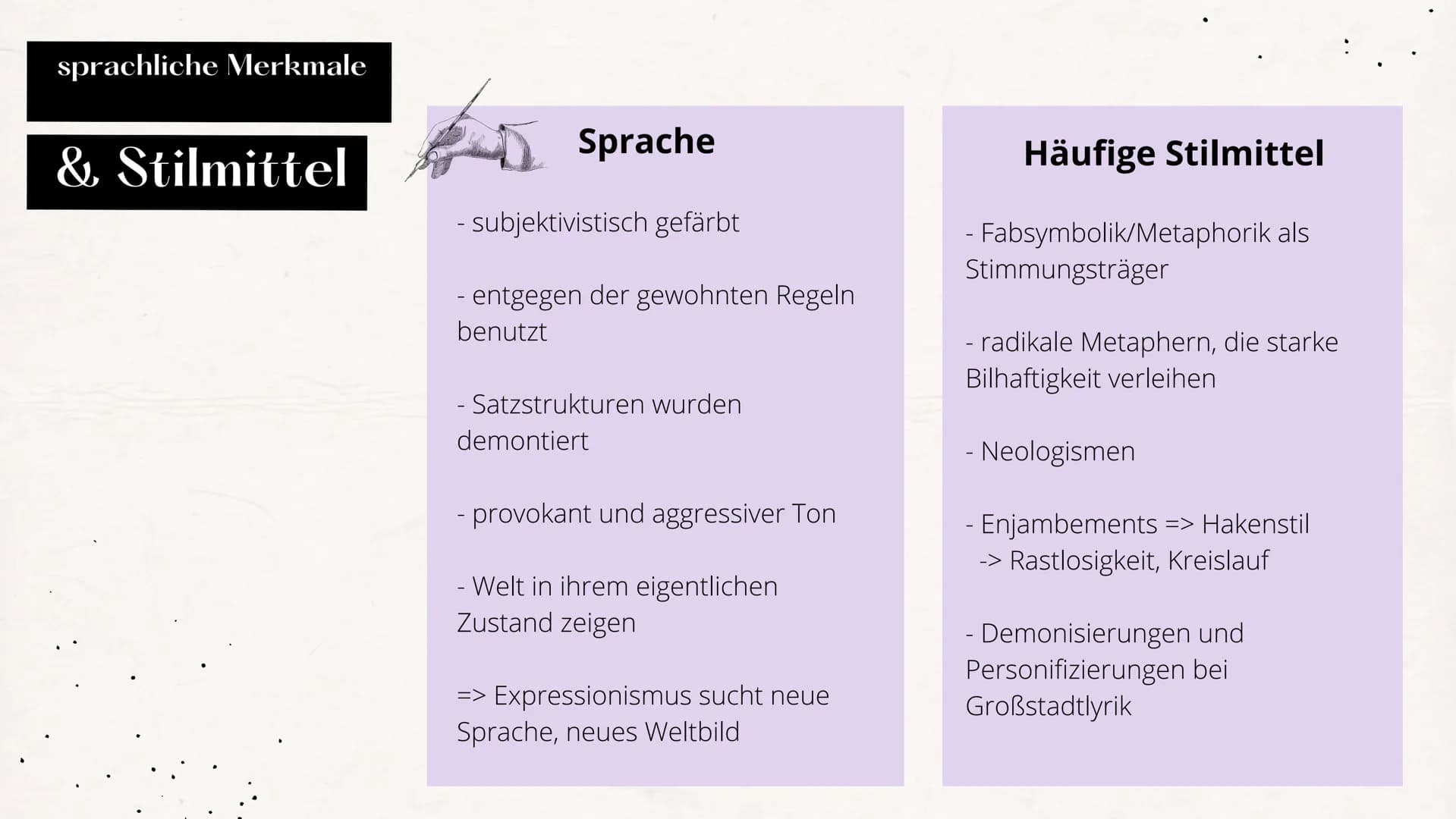 Großstadtlyrik Gedichte für die Klassen 8 bis 10: Beispiele & Merkmale des Expressionismus