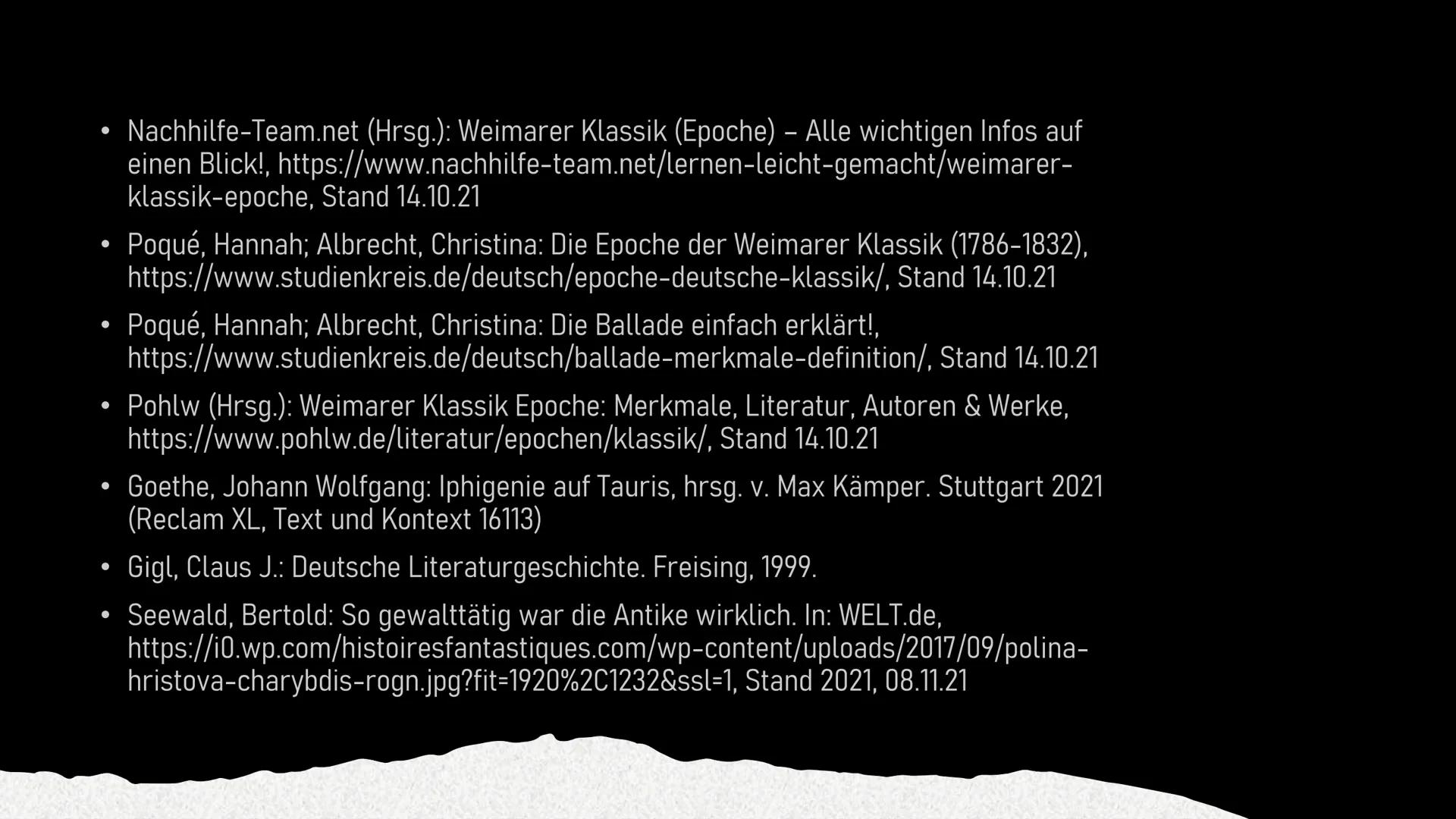 Weimarer Klassik
Eine Epoche der Deutschen Literatur
Sophia Pipew, Til Burkhardt, Eva Gedig
10.11.2021
Abb.1 Gliederung
1 Begriffsklärung „W