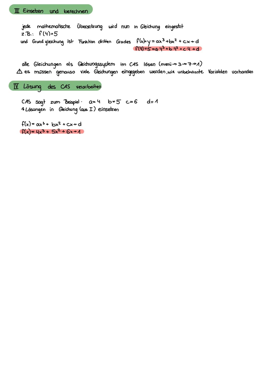 Rekonstruktion von Funktionen
I Welche Art von Funktion
Grundgleichung ermitteln:
linear
quadratisch
ganzrational dritten Grades
ganzrationa