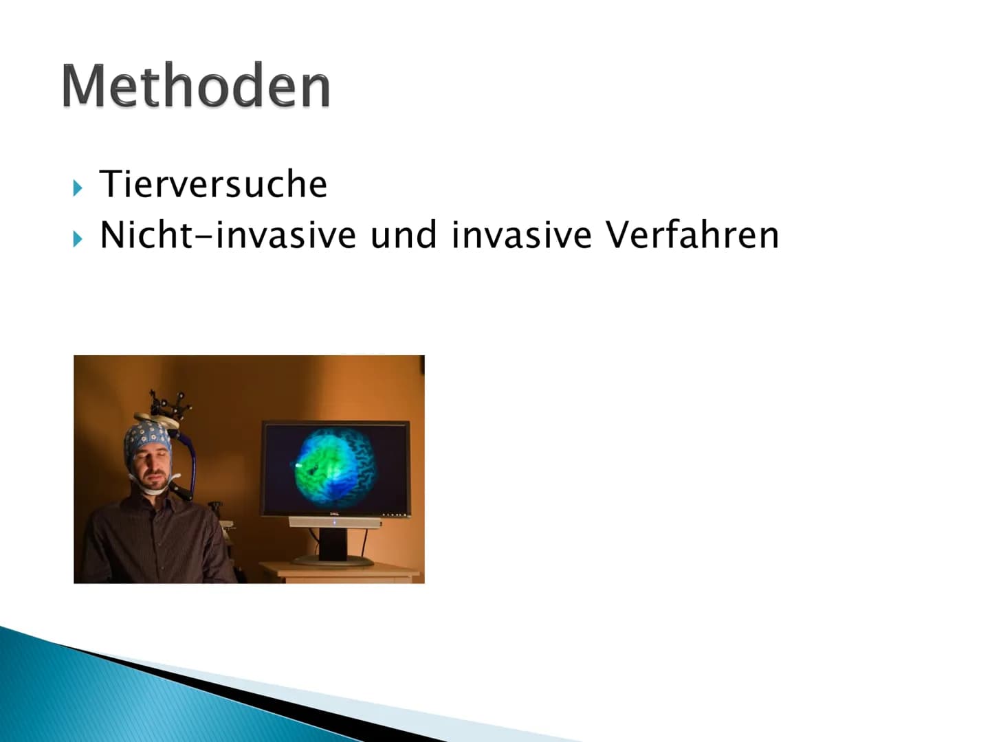 Biopsychologie Gliederung
▸ Definition
Die sechs zentralen Bereiche
Placebo-Effekt
Methoden
Geschichte Definition
▸ Zusammenhänge zwischen b
