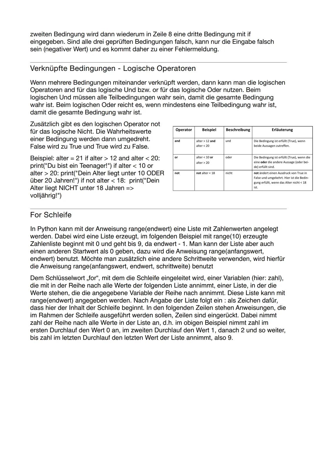 Informatik Lernzettel Klausur Nr.2
Ausgabe von Zeichen
Print () ist eine Funktion die was in ihrer nachstehenden Klammern steht ausgibt
Name