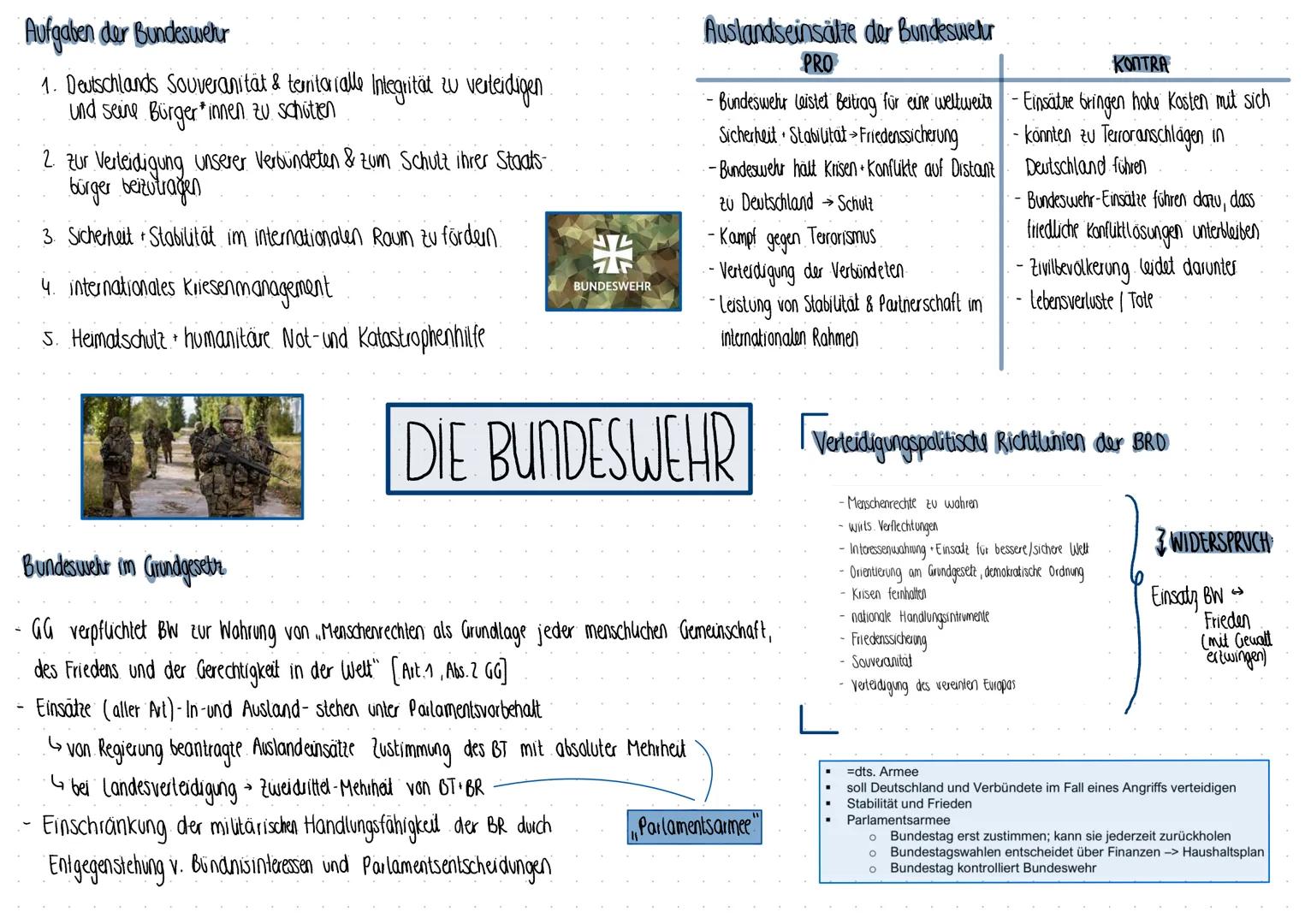Aufgaben der Bundeswehr
1. Deutschlands Souveranität & territorialle Integrität zu verteidigen
und seine Bürger*innen zu schützen
2. Zur Ver