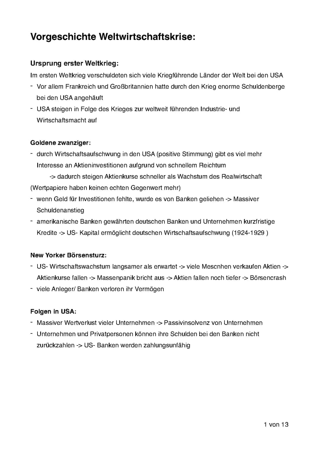 Die Weltwirtschaftskrise 1929: Ursachen, Folgen und wie sie endete