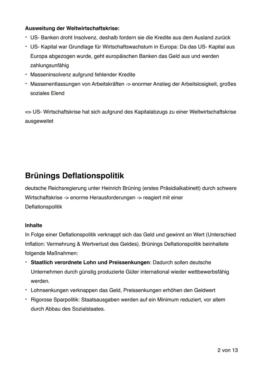 Vorgeschichte Weltwirtschaftskrise:
Ursprung erster Weltkrieg:
Im ersten Weltkrieg verschuldeten sich viele Kriegführende Länder der Welt be