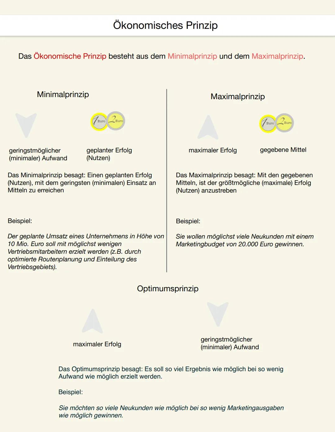 Das ökonomische Prinzip