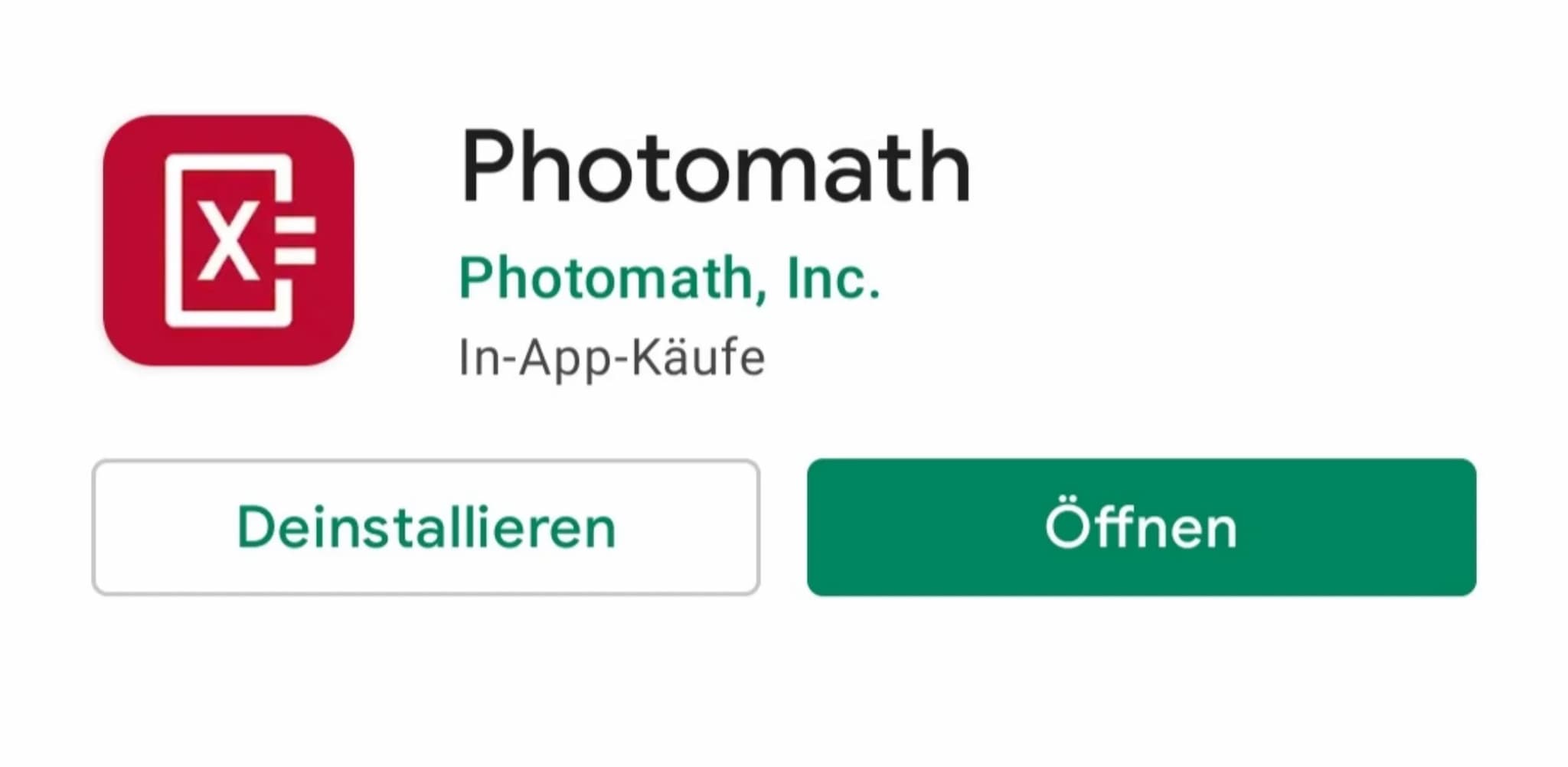 Die besten Lernapps
1. Photomath: Dieser App hilft dir Aufgaben zu lösen. Er zeigt dir die
Lösungen und zeigt dir auch gleichzeitig den Rech