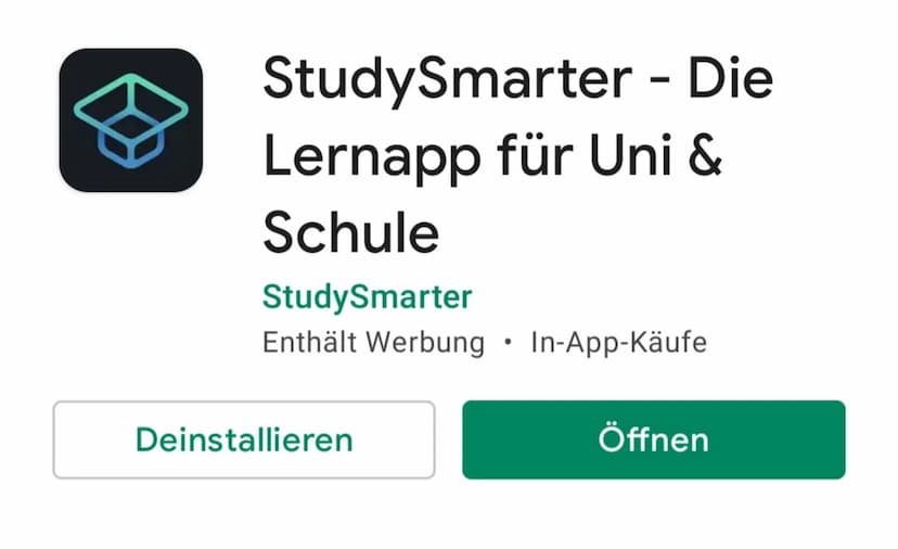Die besten Lernapps
1. Photomath: Dieser App hilft dir Aufgaben zu lösen. Er zeigt dir die
Lösungen und zeigt dir auch gleichzeitig den Rech