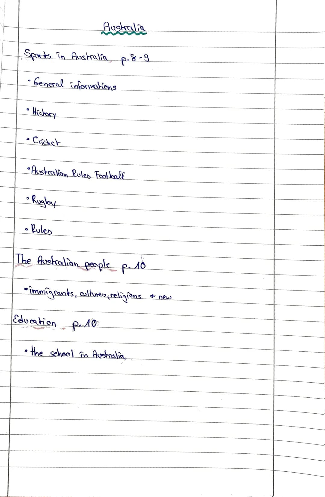 Australia
Main Informations pad
•It's the 6th biggest country in the world and also
the smallest continent in the world.
•composed of 7 terr