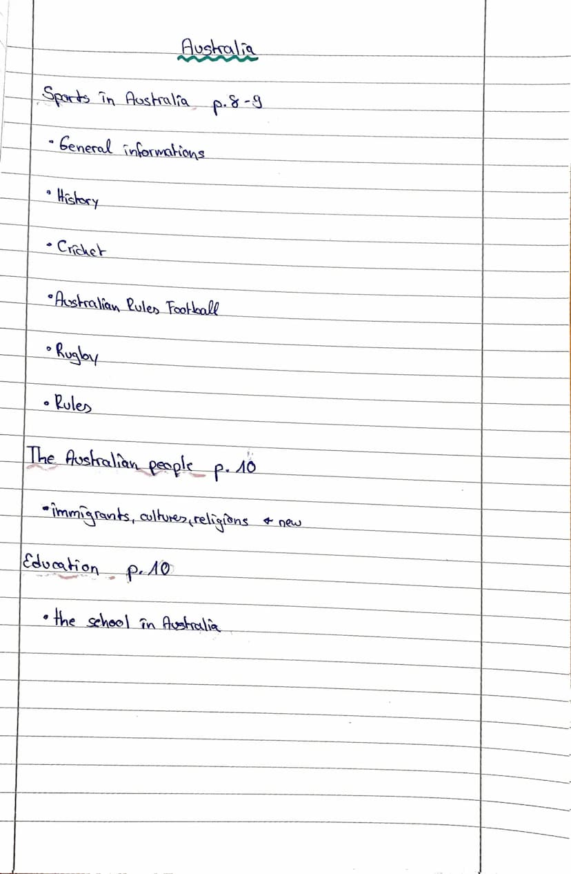 Australia
Main Informations pad
•It's the 6th biggest country in the world and also
the smallest continent in the world.
•composed of 7 terr
