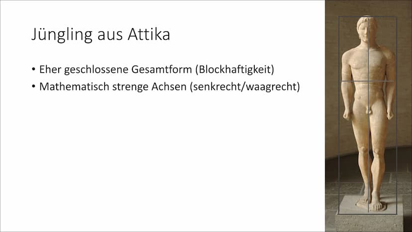 Cen
Griechische Antike
und ihre Kunstperioden Gliederung
●
●
●
Griechische Antike
Archaik
Klassik
Hellenismus
• Vergleich
• Menschenbild
Asy