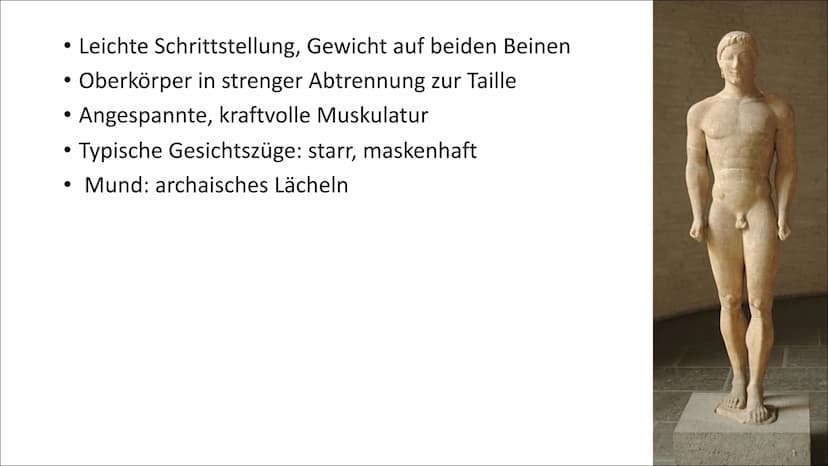Cen
Griechische Antike
und ihre Kunstperioden Gliederung
●
●
●
Griechische Antike
Archaik
Klassik
Hellenismus
• Vergleich
• Menschenbild
Asy