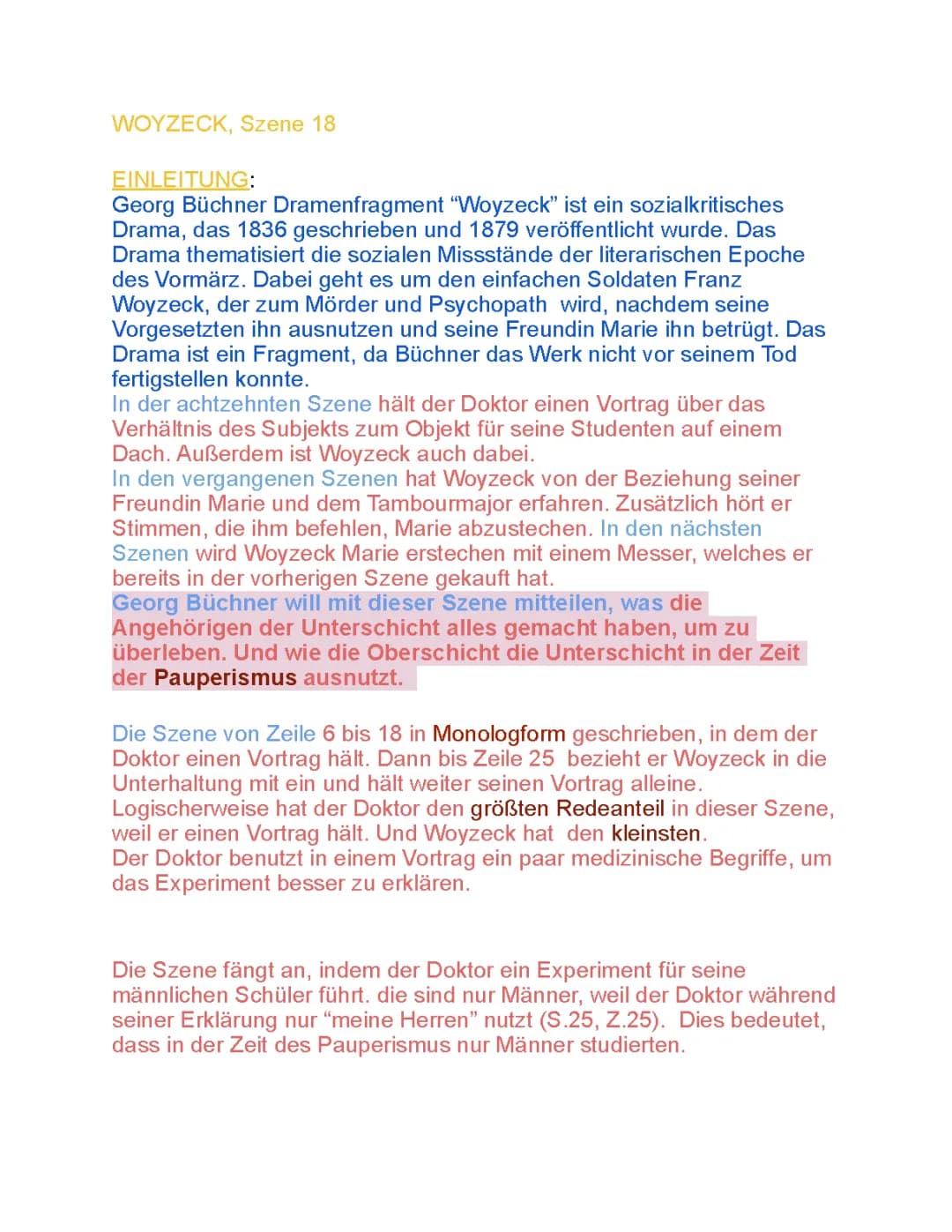 Woyzeck Szene 18