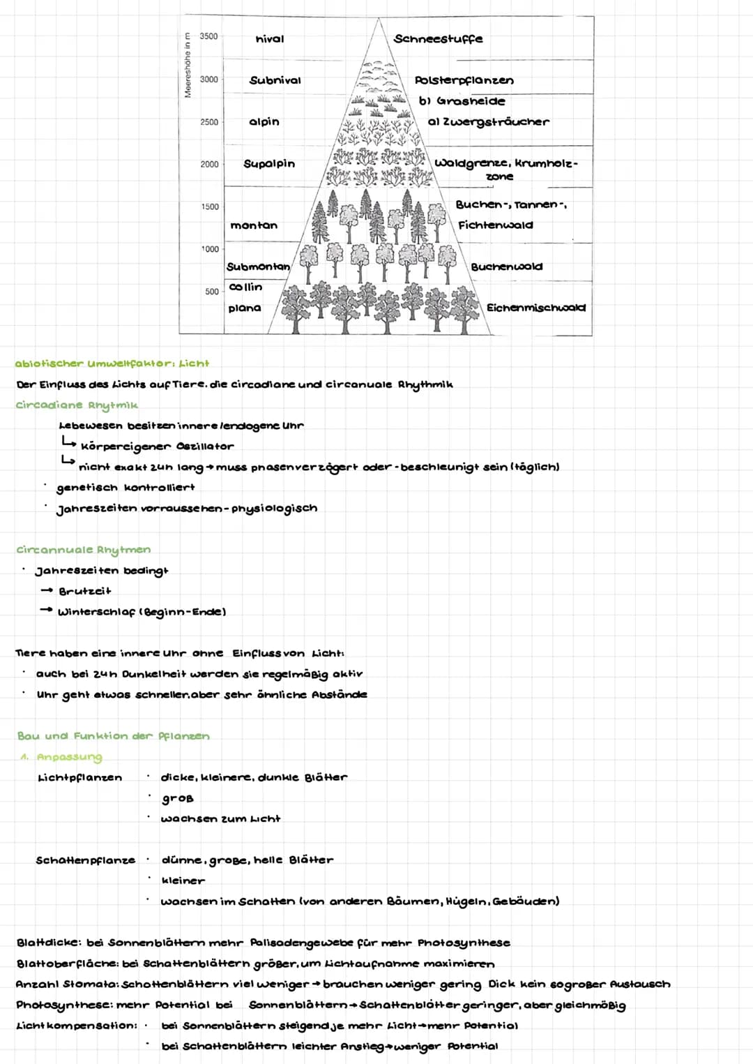 abiotische umweltfaktoren
Def.: Faktor der Umwelt (z. B. Licht, Temperatur). dem ein Lebewesen in seiner Umwelt ausgesetet ist.
Physiologisc