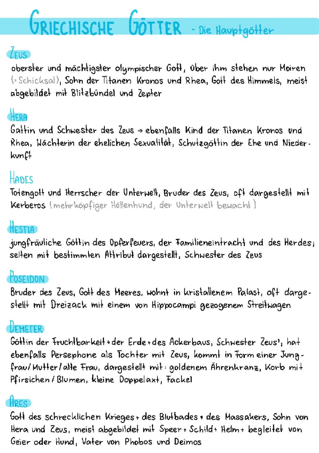  Griechische Götter