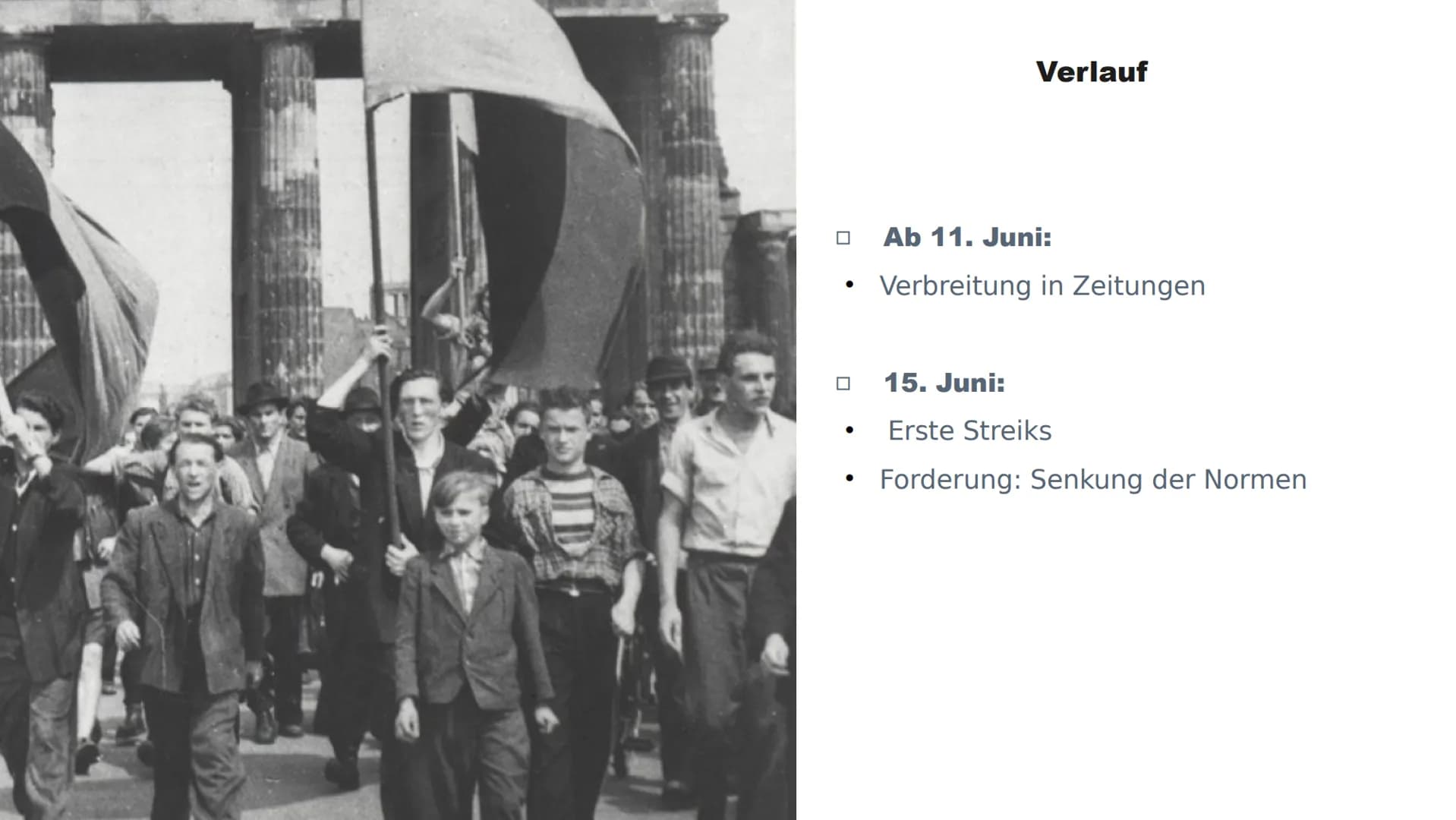 Was könnte am 17. Juni
1953 passiert sein? Der Aufstand vom
17.Juni.1953 Gliederung
1. Allgemeines
2. Vorgeschichte
3. Ursachen und Anlass
4