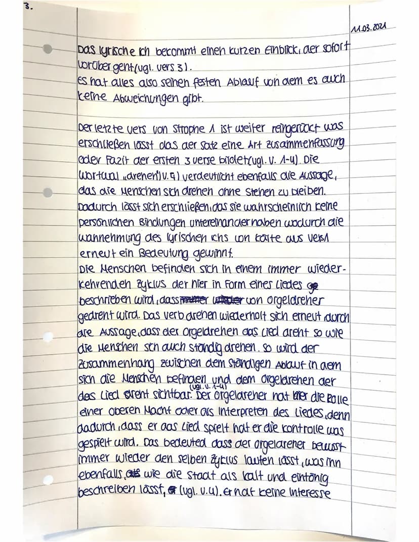 smsun
11.03.2021
Gedichtsanalyse
Das Gedicht. In einer großen Stadt", verfasst von Detlev
von Liliencron aus dem Jahr 1883 handelt von einem