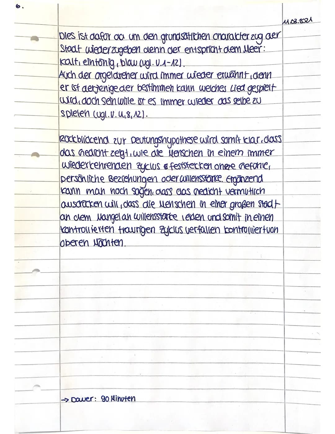 smsun
11.03.2021
Gedichtsanalyse
Das Gedicht. In einer großen Stadt", verfasst von Detlev
von Liliencron aus dem Jahr 1883 handelt von einem