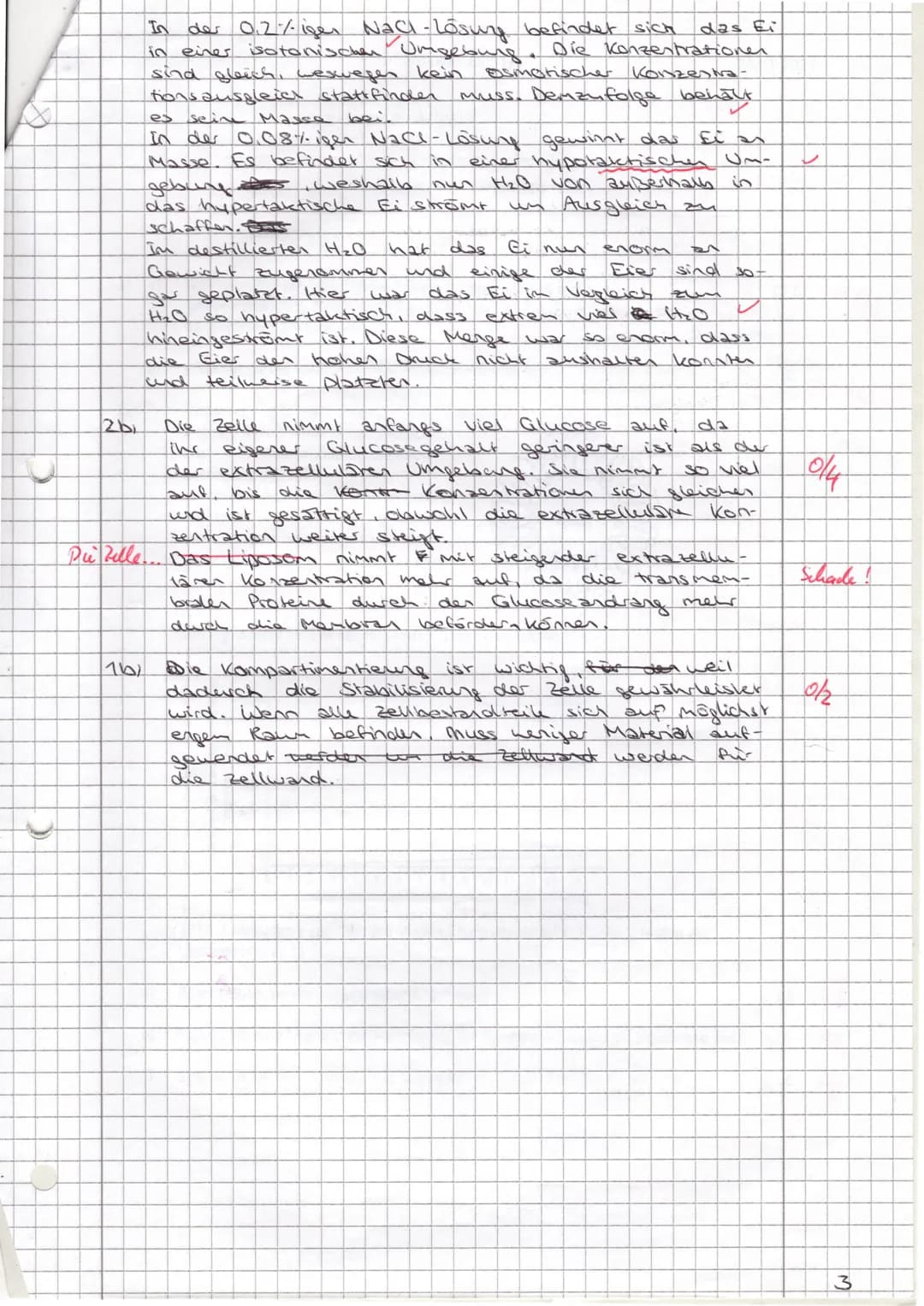 Dr. Mebus
Name:
1) a)
2)
b)
Skizzieren Sie eine pflanzliche Zelle mit mindestens 6 inneren
Zellbestandteilen. Beschriften Sie diese. Nennen 