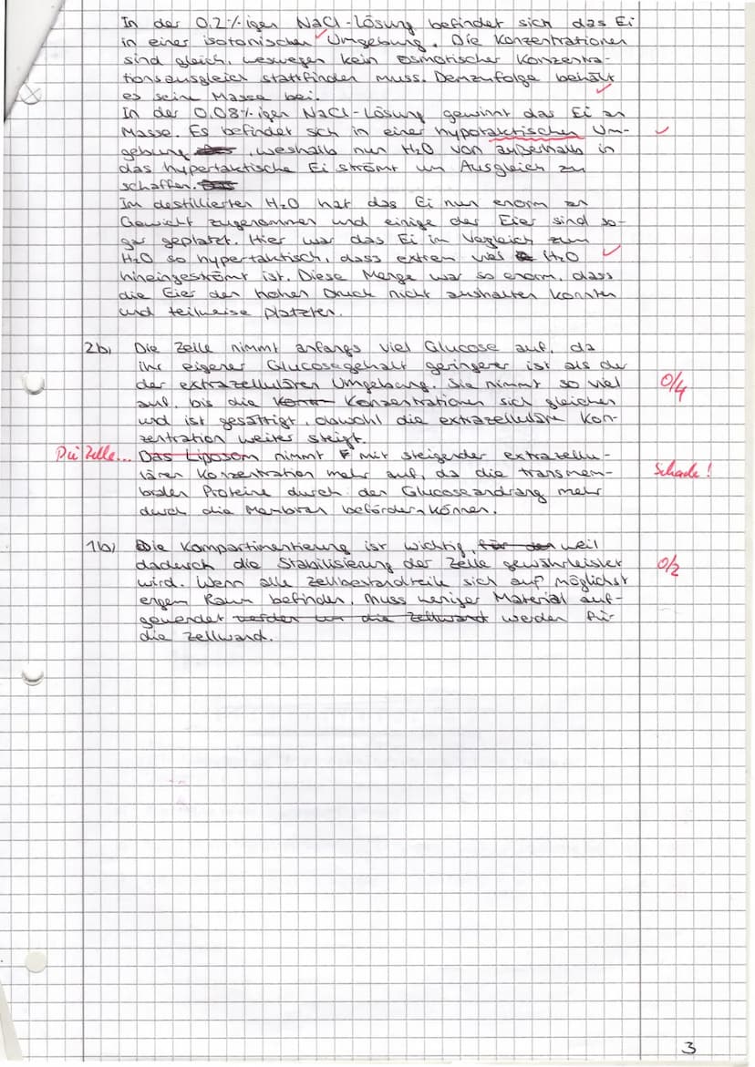 Dr. Mebus
Name:
1) a)
2)
b)
Skizzieren Sie eine pflanzliche Zelle mit mindestens 6 inneren
Zellbestandteilen. Beschriften Sie diese. Nennen 
