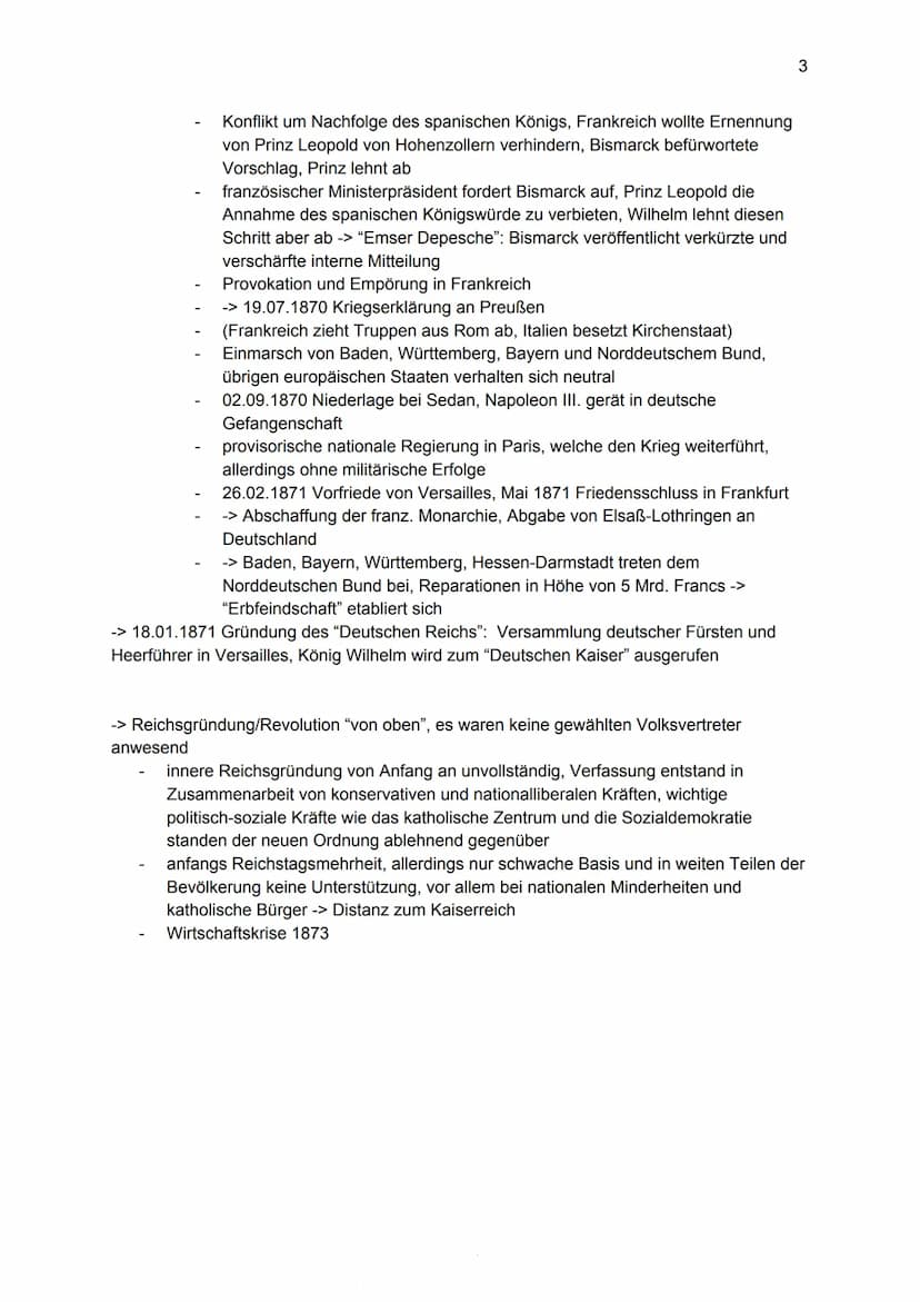 Das Deutsche Kaiserreich
1. Der Weg zum Deutschen Reich
Otto von Bismarck (1815-1898)
1862: preußischer Ministerpräsident
konservativ, für d