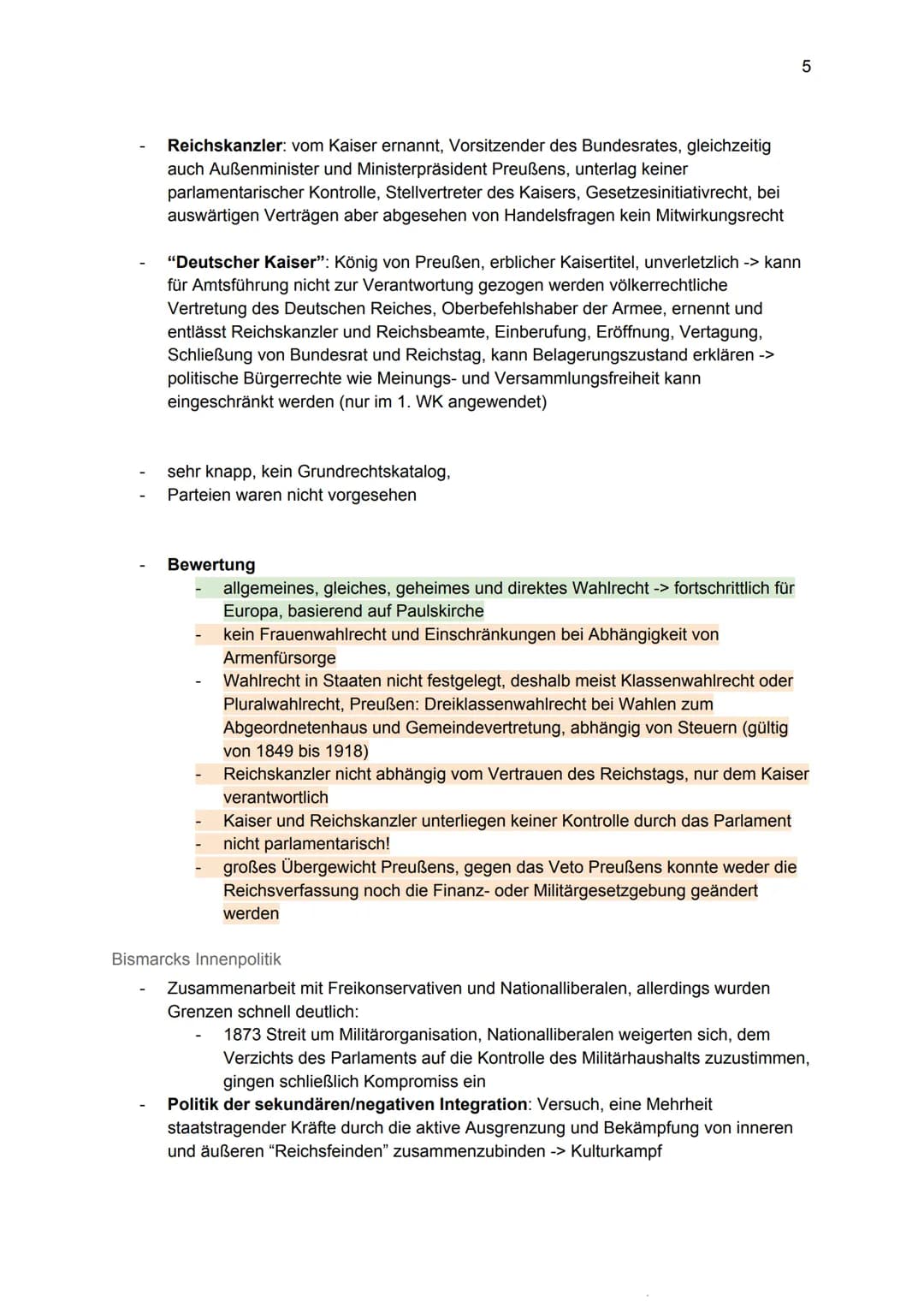 Das Deutsche Kaiserreich
1. Der Weg zum Deutschen Reich
Otto von Bismarck (1815-1898)
1862: preußischer Ministerpräsident
konservativ, für d