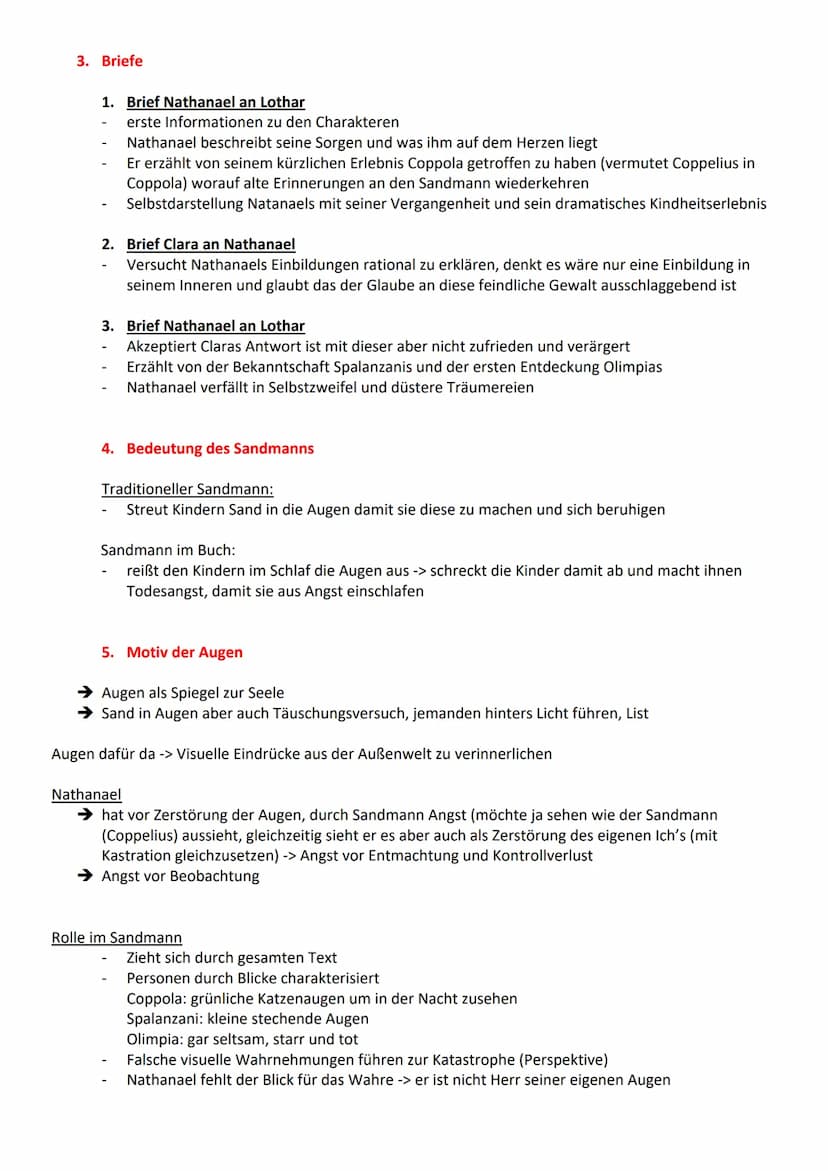 ,,Der Sandmann" - E.T.A. Hoffmann
Novelle, eine unerhörte Begebenheit (schwarze Magie) und etwas ganz Besonderes was sich
zuspitzt und in ei
