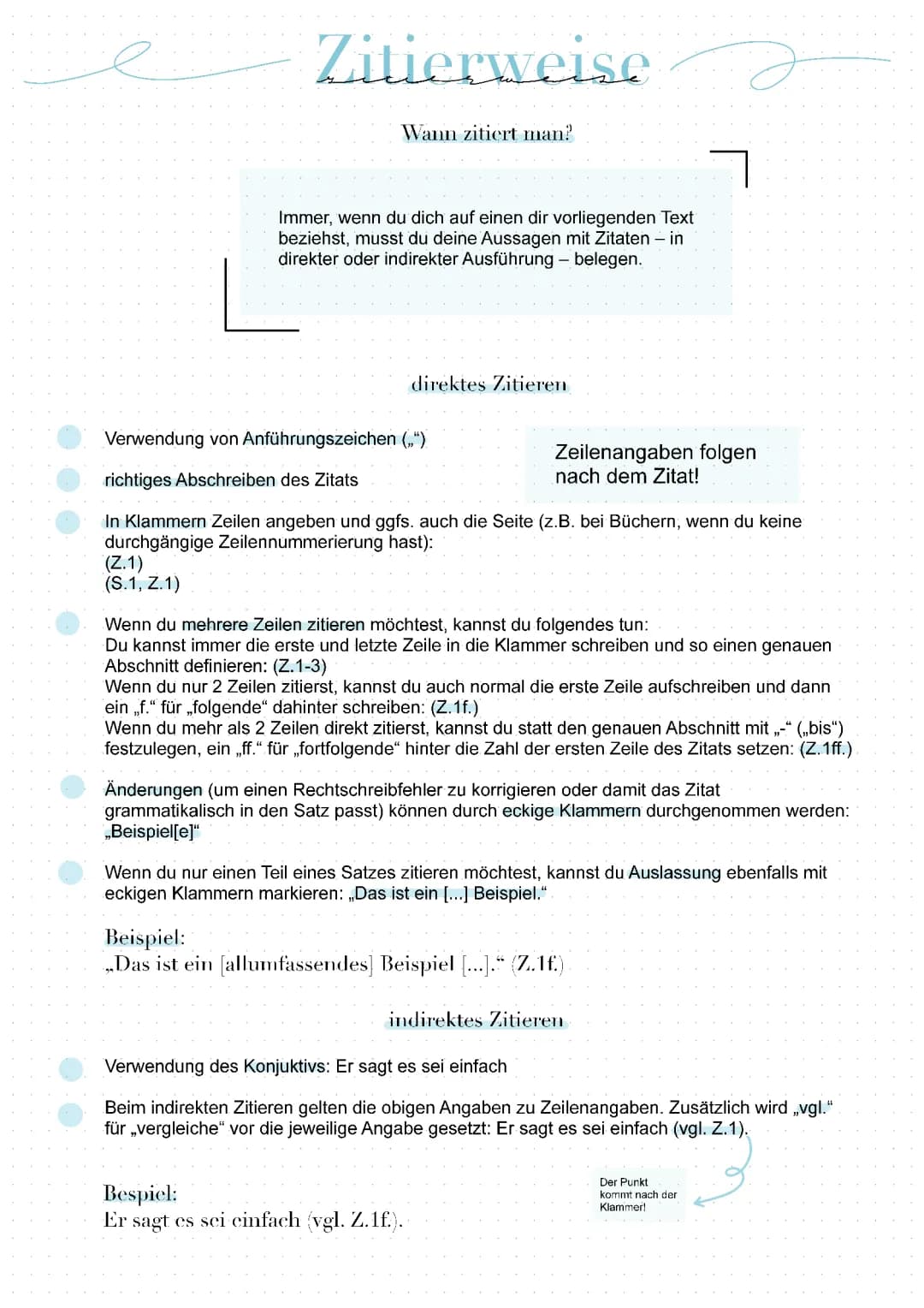 Richtig Zitieren: Beispiele und Tipps für Deutsche Zitierweise