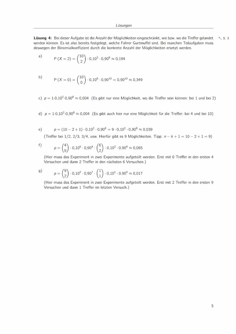 Inhaltsverzeichnis
1 Stochastik
1.1 Bernoulli und Binomialverteilung
Lösungen
1
1
4 1 Stochastik
1.1 Bernoulli und Binomialverteilung
Woran 