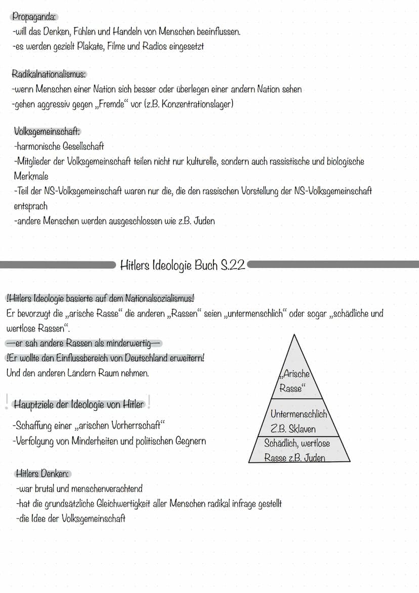 Antisemitismus:
-Judenfeindschaft
Geschichte
Hitler und die NSDAP
Begriffe:
Auf Hitler und seine Ideologie bezogen
-Menschen jüdischer Herku