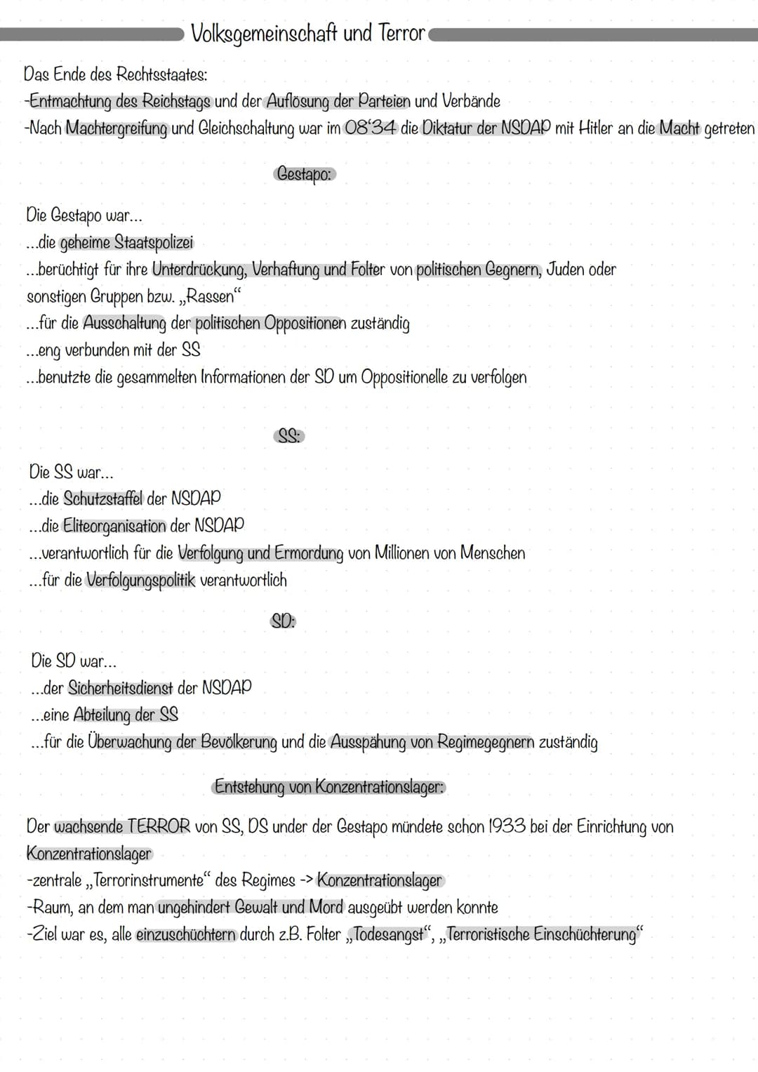Antisemitismus:
-Judenfeindschaft
Geschichte
Hitler und die NSDAP
Begriffe:
Auf Hitler und seine Ideologie bezogen
-Menschen jüdischer Herku