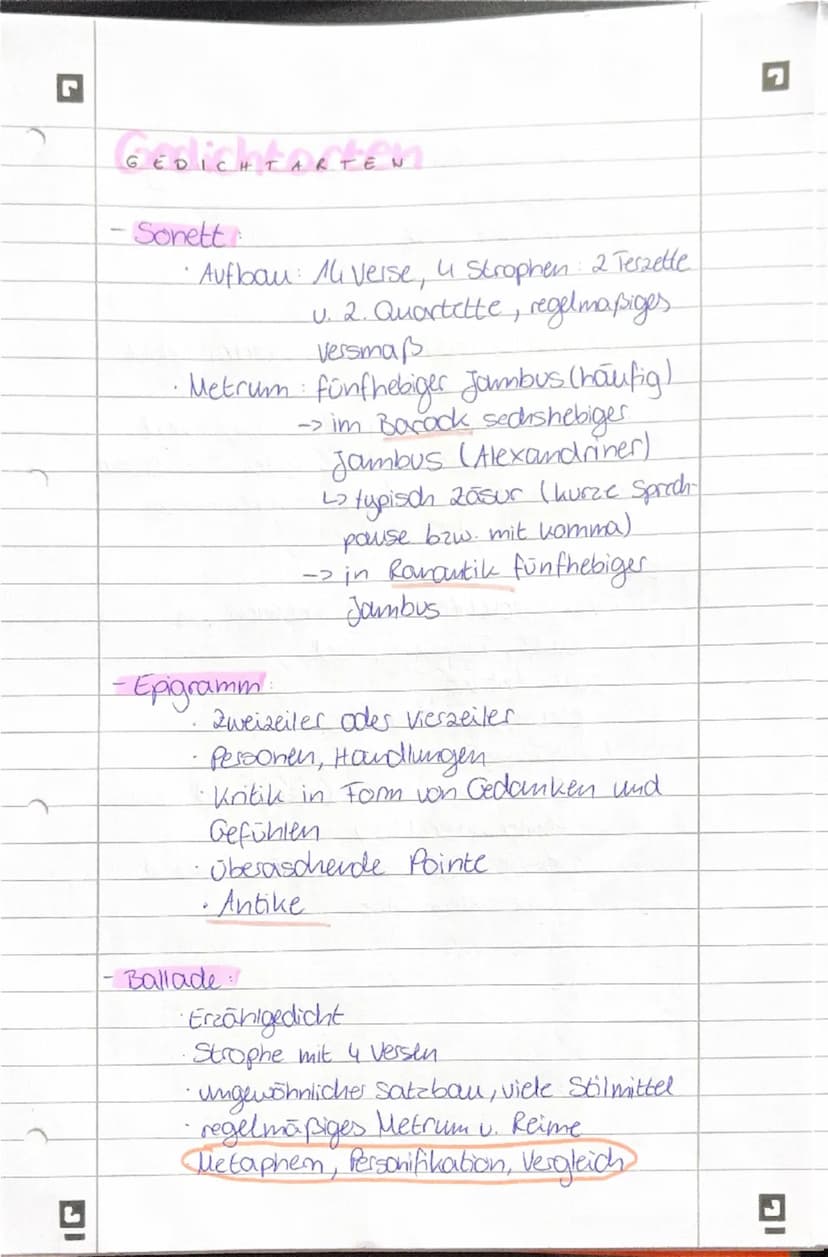 --- OCR Start ---
Gedichte
GEDICHTANALYSE/INTERPRETATION
Einleitung: Titel, Autor, Erscheinungsjahr I-form,
Gedichtart, Thema + Epoche,
(Deu