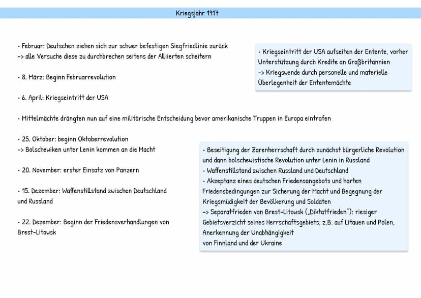 Merkmale
moderner Krieg: Industrialisierung, Technisierung
-> veränderte Kriegsführung durch neue Waffen, u.a. Panzer, Maschinengewehre, Luf