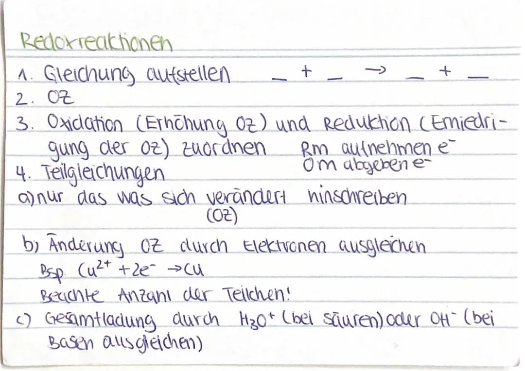 Redoxreaktionen