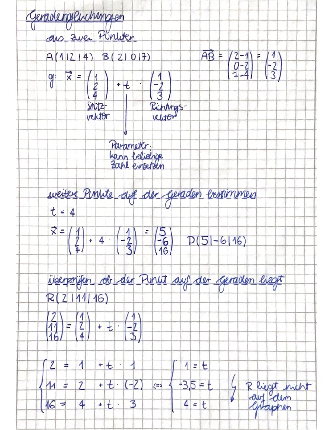 Nachweis, das ein Dreieck....
rechtwinklig
с
A
3
AB= 3-1
2-(-2)
1-2
AC 3-1
Beispiel:
Dreieck ist gleibchending A(11-212) B(31211) C(31013)
|