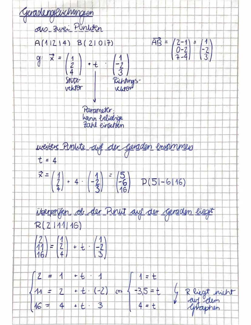 Nachweis, das ein Dreieck....
rechtwinklig
с
A
3
AB= 3-1
2-(-2)
1-2
AC 3-1
Beispiel:
Dreieck ist gleibchending A(11-212) B(31211) C(31013)
|