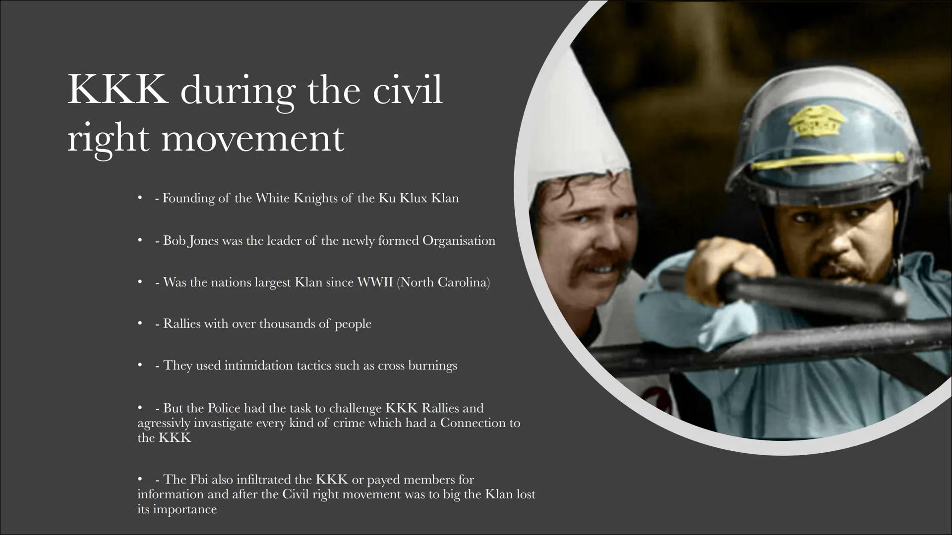 KU KLUX KLAN
Linus, Julius P., Niklas, Marie Content
History of KKK
Crimes committed
• The Ku Klux Klan in the 1960
• Ku Klux Klan
internati