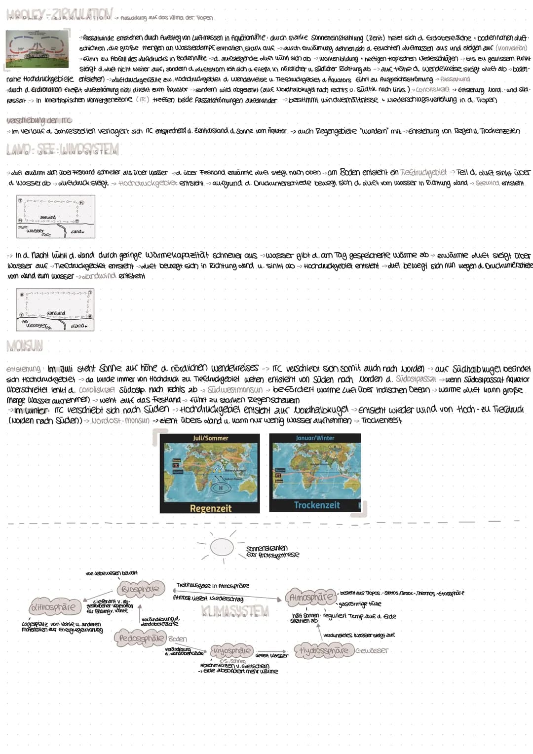 HAOLEY-ZIRKULATION → Auswirkung auf das Kilima, der, Tropen.
→Passatwinde entstehen durch Aufstieg von Luet massen in Aquatornähe: durch sta
