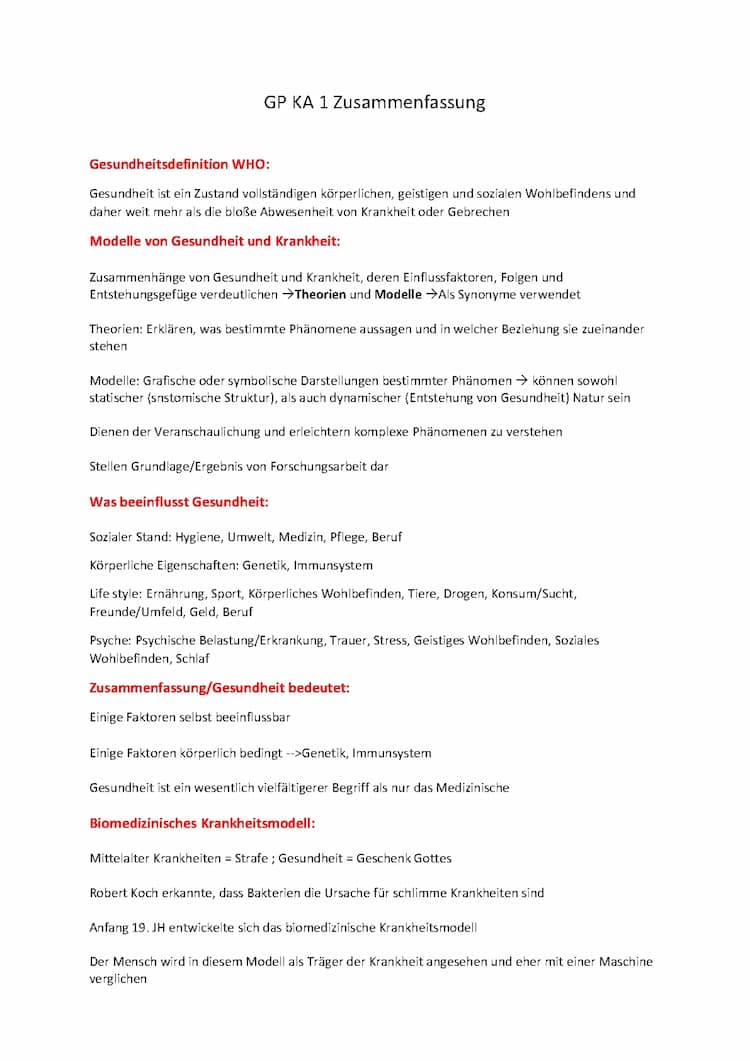 Know Gesundheit, Krankheit, Krankheitsmodelle, Salutogenese, Sucht, Prävention und Rehabilitation  thumbnail