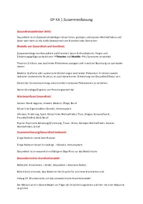 Know Gesundheit, Krankheit, Krankheitsmodelle, Salutogenese, Sucht, Prävention und Rehabilitation  thumbnail