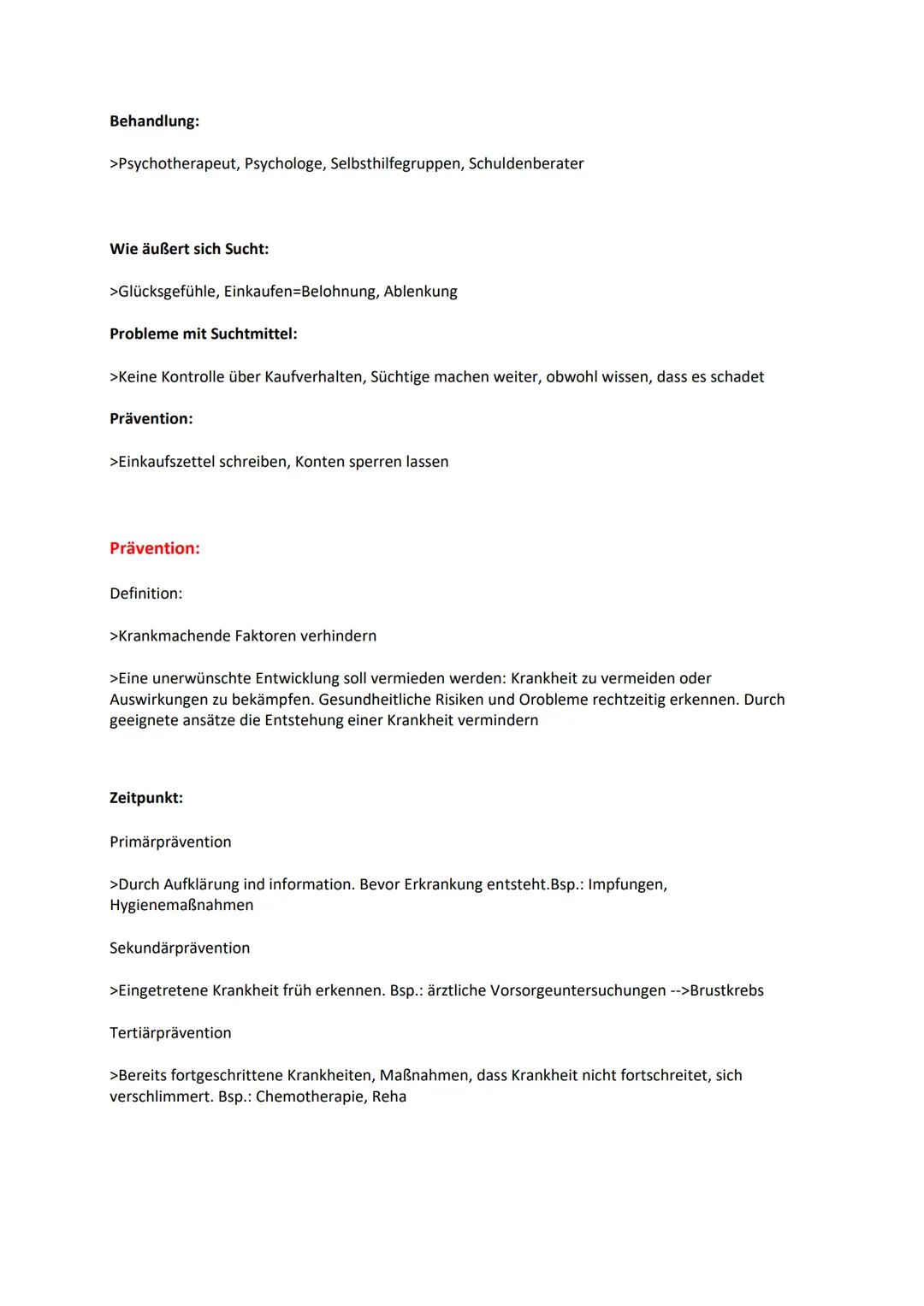 GP KA 1 Zusammenfassung
Gesundheitsdefinition WHO:
Gesundheit ist ein Zustand vollständigen körperlichen, geistigen und sozialen Wohlbefinde