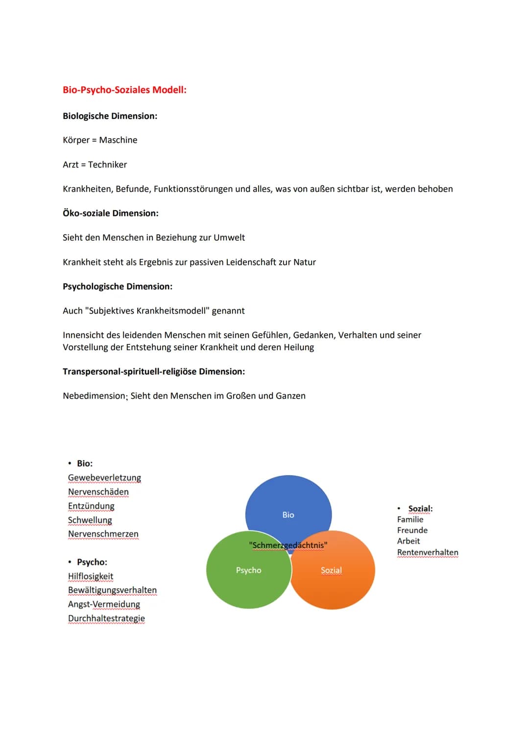 GP KA 1 Zusammenfassung
Gesundheitsdefinition WHO:
Gesundheit ist ein Zustand vollständigen körperlichen, geistigen und sozialen Wohlbefinde