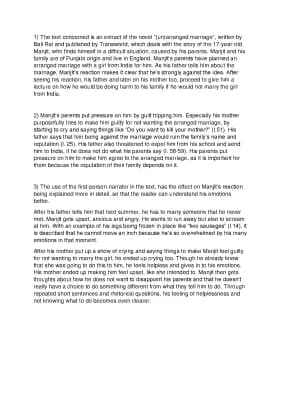 Know “(un)arranged marriage” - Bali Rai : summary, analysis thumbnail